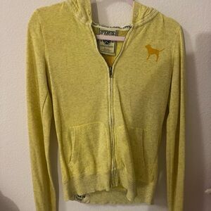 PINK Victoria's Secret Mustard Zip-Up Jacket